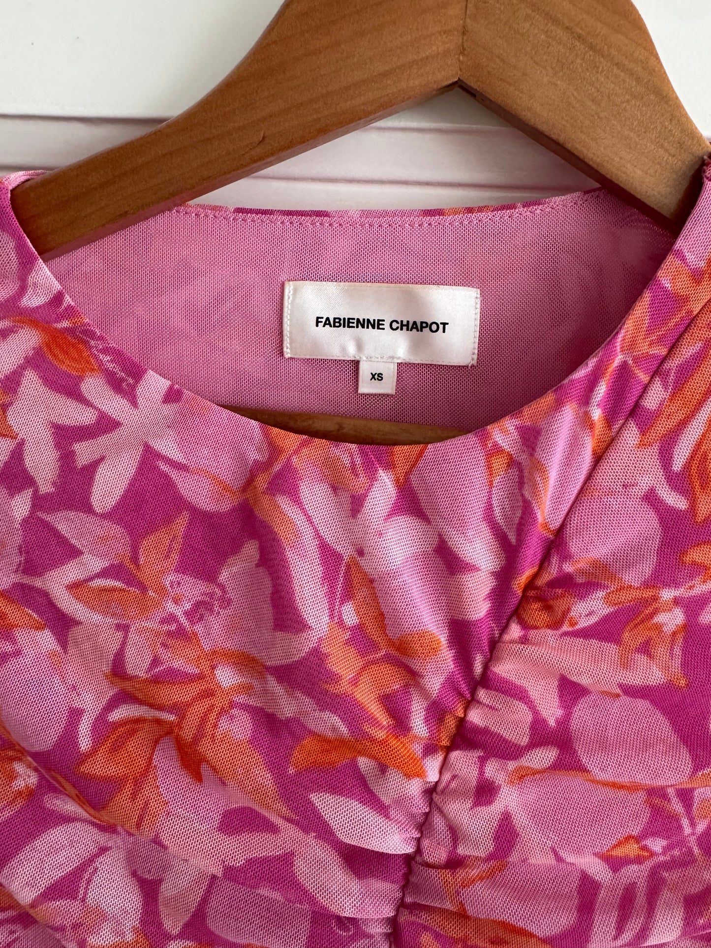 Fabienne Chapot mesh top roze