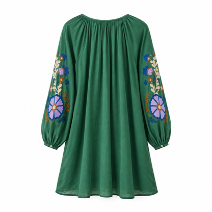 Louise Misha dress Janice Tuscan green