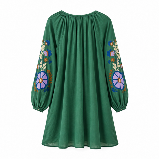 Louise Misha dress Janice Tuscan green