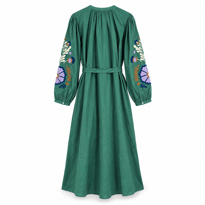 Louise Misha dress Martina Tuscan green